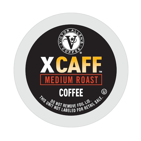 Victor Allen Victor Allen's Coffee XCaff, Medium Roast, 42 Ct, Single Serve Coffee Pods for Keurig K-Cup Brewers FG017353